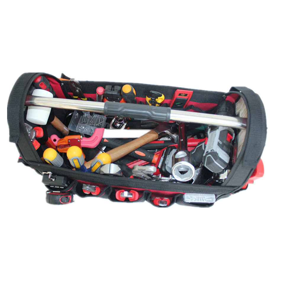 Professional craftsman waterproof  toolbag plumber tool bag with handle hard base factory