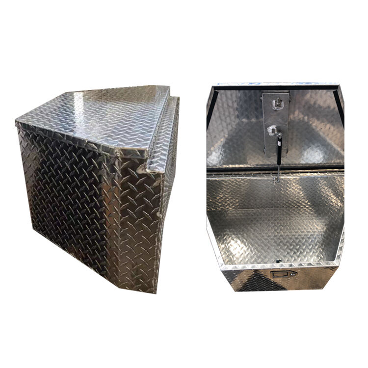 product hard case aluminum truck protective tool box set suitcase waterproof body customized logo layer lock color double material type-2