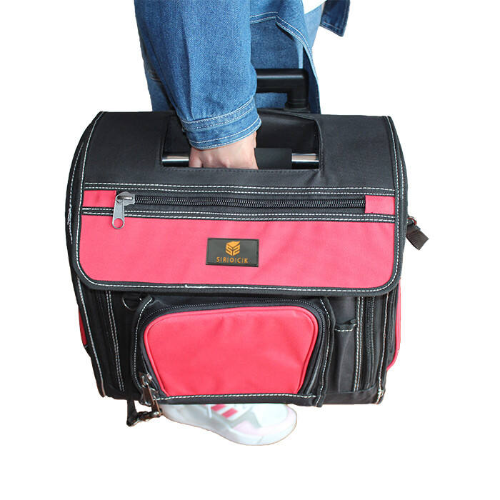 Large space trolly heavy duty tool bags with wheels rolling tool bag supplier