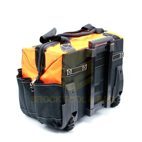 Increase productivity with a rolling tool backpack for quick access to tools.
