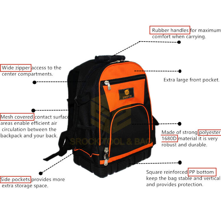 OEM ODM Manufacturer Supply Professional Backpack Tool Bag With Hard BaseToolbag Manufacturer without Divider board manufacture