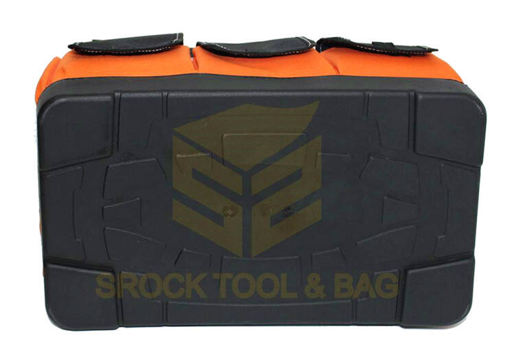 18 Inch Open Top Large Capacity Polyester Open Top Tool Bag with Hard Base for Carpenters details