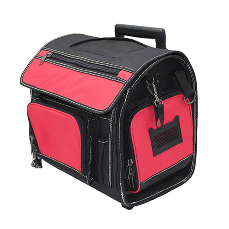 Large space trolly heavy duty tool bags with wheels rolling tool bag factory