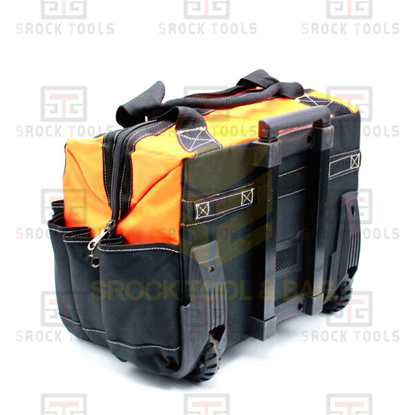 Sorgen Sie für Ordnung und transportieren Sie Ihre Werkzeuge mit Leichtigkeit mit einer großen Werkzeugtasche auf Rollen!