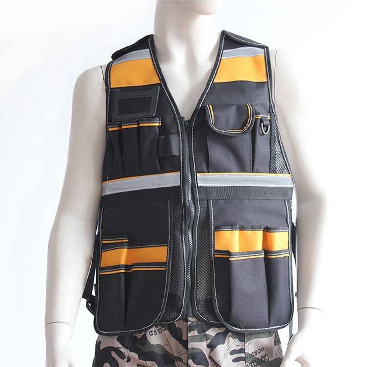 Amazon Trends Polyester new style cheap polyester tool work vest manufacture