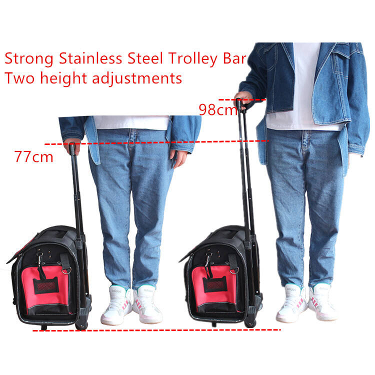 Large space trolly heavy duty tool bags with wheels rolling tool bag supplier