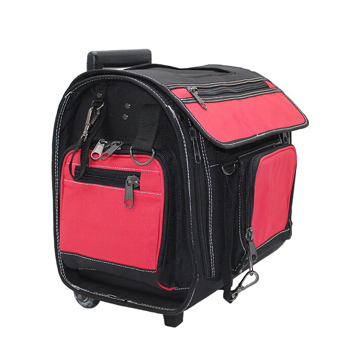 Large space trolly heavy duty tool bags with wheels rolling tool bag manufacture