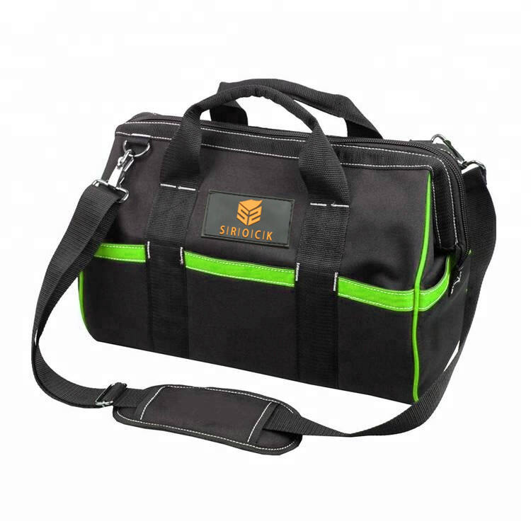 Heavy duty polyester electrician with Shoulder Belt toolkit oxford Tool Bag details