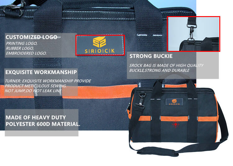 Heavy duty polyester electrician with Shoulder Belt toolkit oxford Tool Bag manufacture