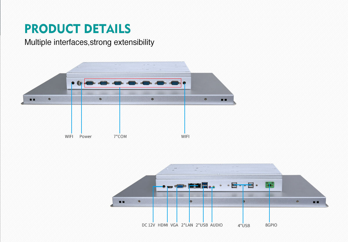 21.5 Inch 10 Point Capacitive All-In-One Industrial Tablet PC IP65 Rated Touch Panel PC factory