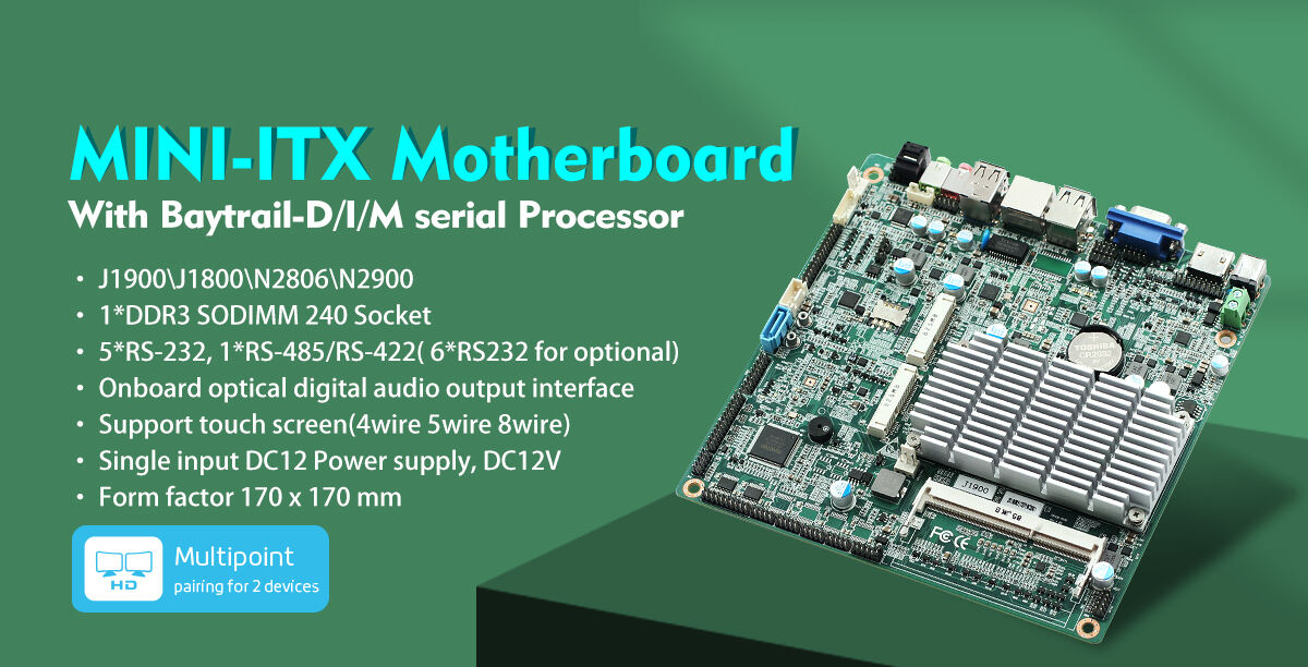 Industrial Mini ITX Mptherbaord DDR3L Support Baytrail-I/D/M serial(J1900/J1800/E3845) details