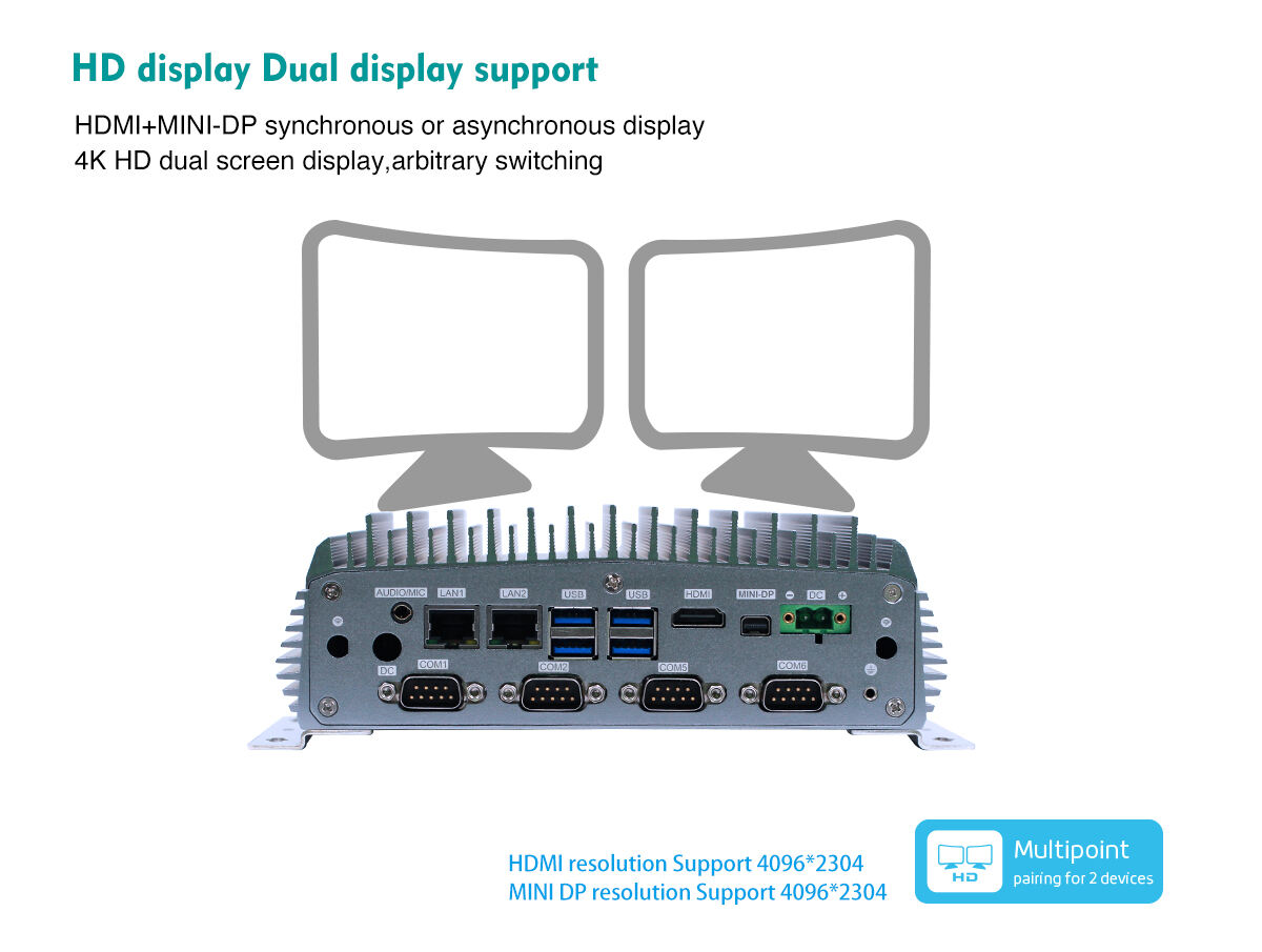 6*COM 2*LAN 8*USB Embedded Industrial Mini PC with 8th/10th/11th Celeron Core i3/i5/i7 factory