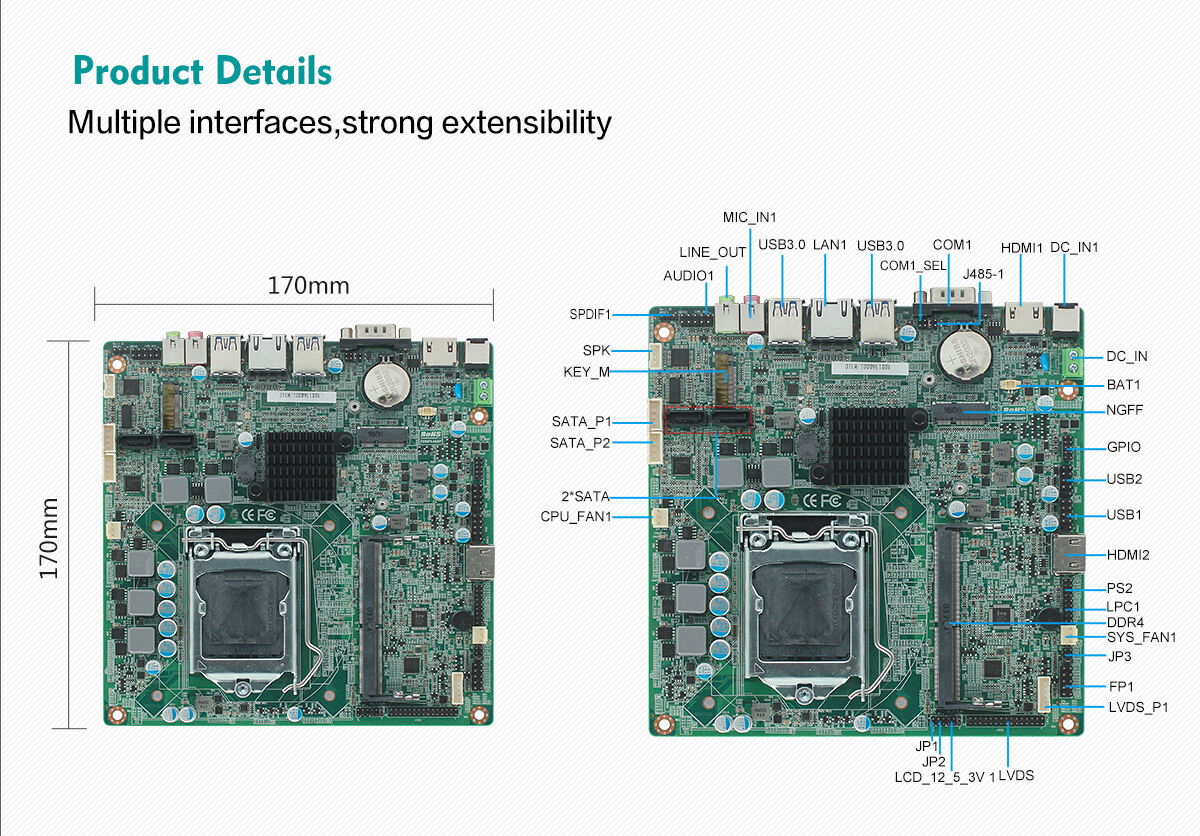  Adopt Intel 8/9th Gen Core Pentium Celeron LGA 1151 H310 Mini Itx Motherboard with DDR4 supplier