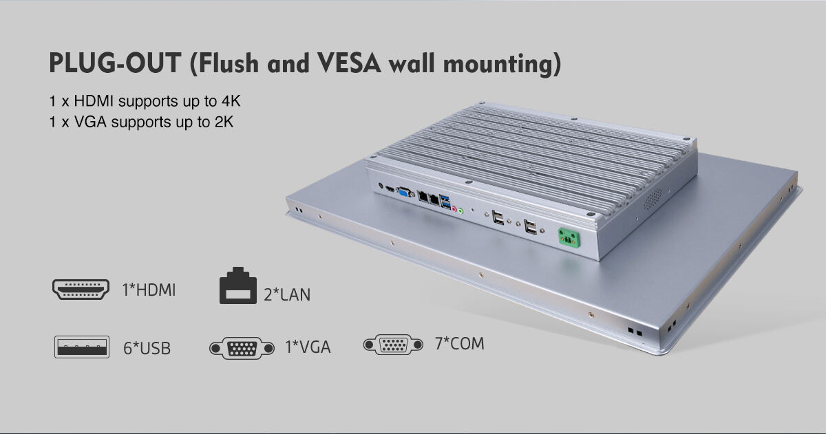 21.5 Inch 10 Point Capacitive All-In-One Industrial Tablet PC IP65 Rated Touch Panel PC supplier