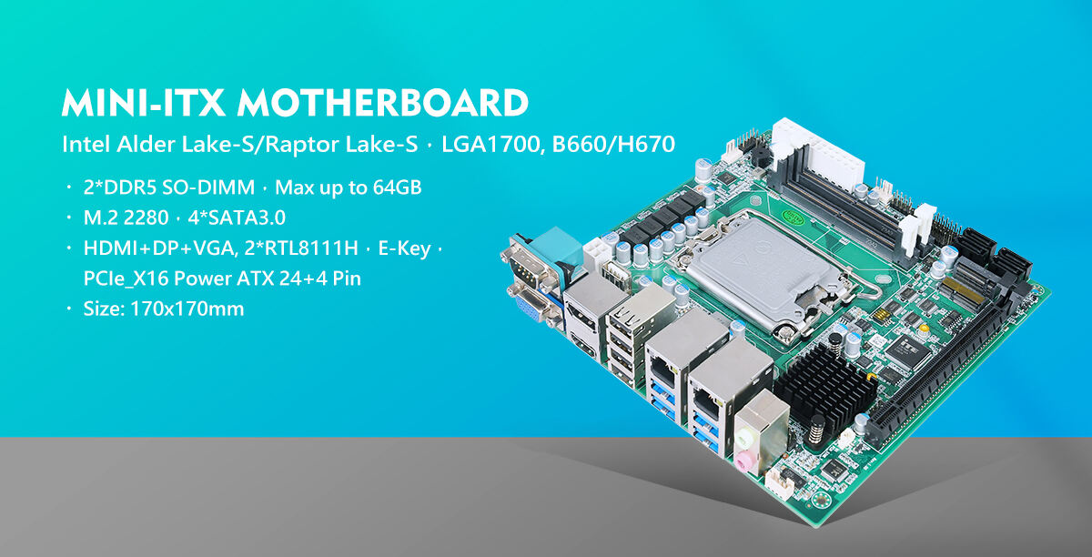 Intel 12th Gen LGA1700 H610 B660 H670 Mini Itx Motherboard Industrial Computer Mainboard for Self-Service Machine factory