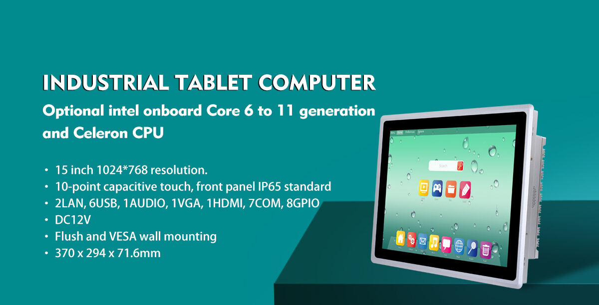 15inch Wall Mount Capacitive All In One Embedded Computer Touch Panel Pc Industrial Touch Monitor Tablet IP65 Waterproof manufacture