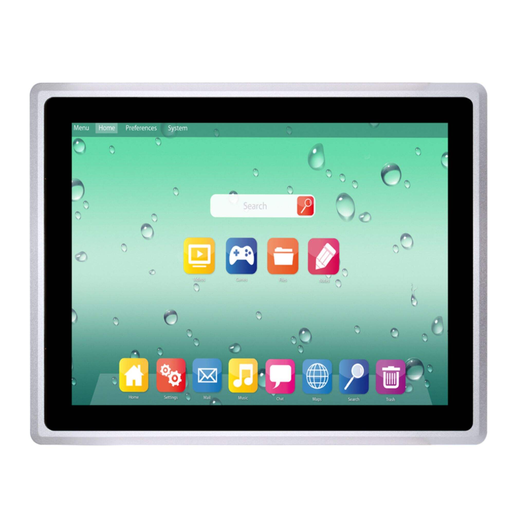 15inch Wall Mount Capacitive All In One Embedded Computer Touch Panel Pc Industrial Touch Monitor Tablet IP65 Waterproof