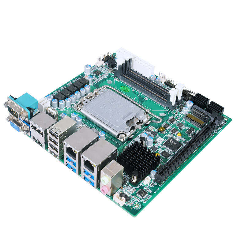 Piesia industriële mini moederbord alder see LGA1700 socket B660 chipset ddr5 geheue ondersteuning max 64GB 6 com poorte m-sleutel 2280 ssd slot fanless ontwerp nuwe fabriek prys vir verskeie toepassings