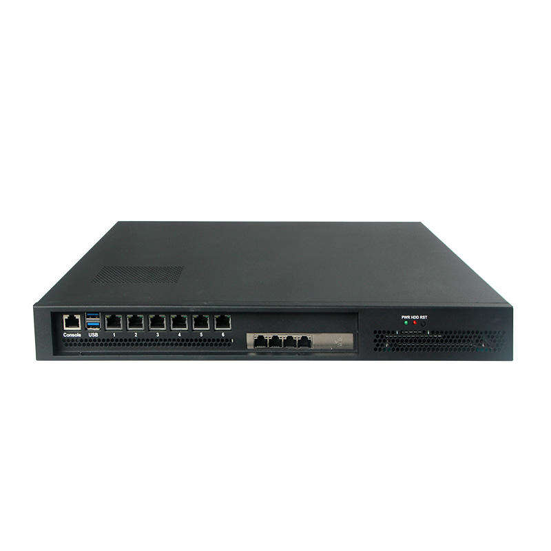 Industrie-Firewall Mini-PC mit 1U Rack-Mount 6*LAN-Ports HD VGA i5-1135g7/i7-1165g7 CPU-Auswahl für Netzwerk-Firewall und VPN-Serveranwendungen