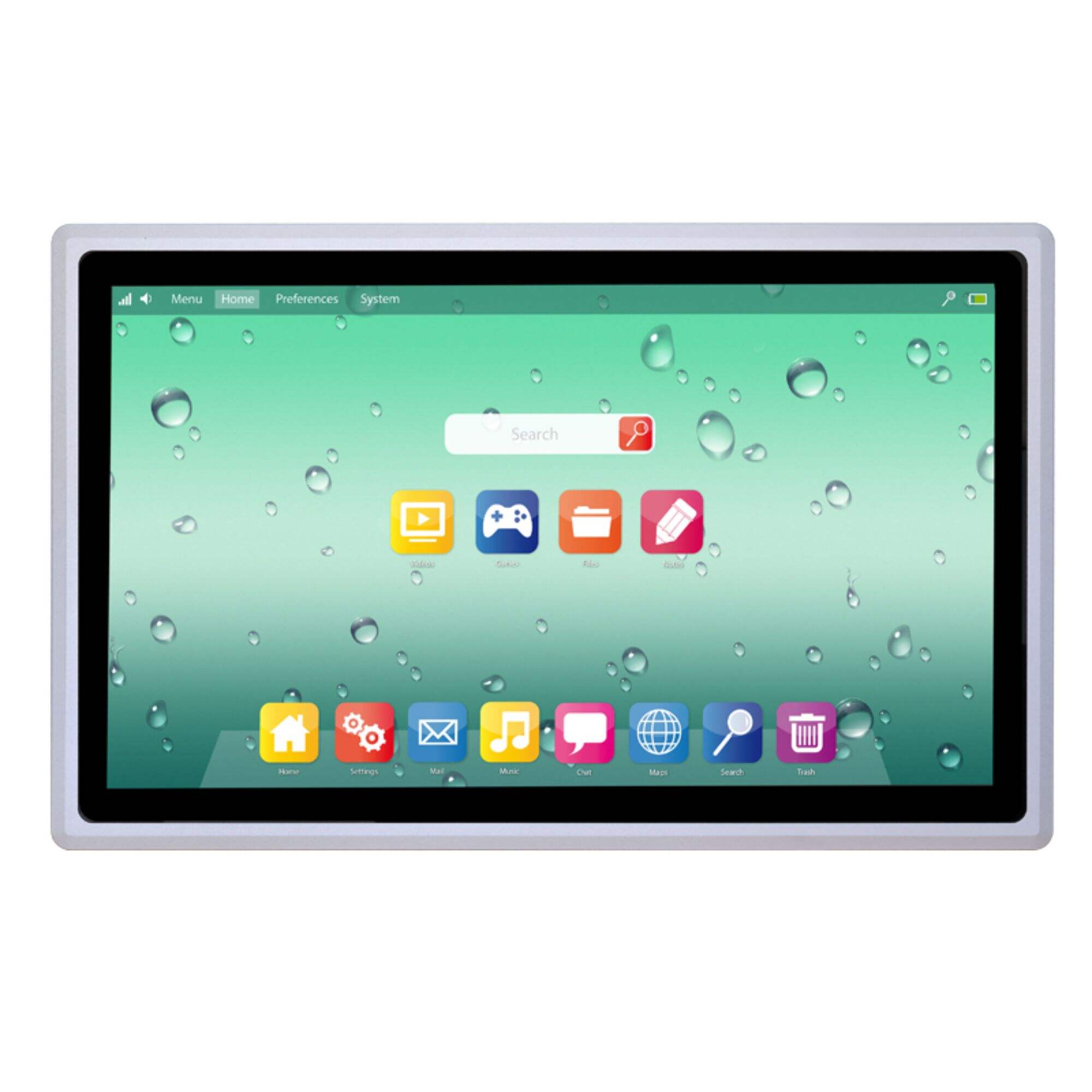 21.5 Inch 10 Point Capacitive All-In-One Industrial Tablet PC IP65 Rated Touch Panel PC