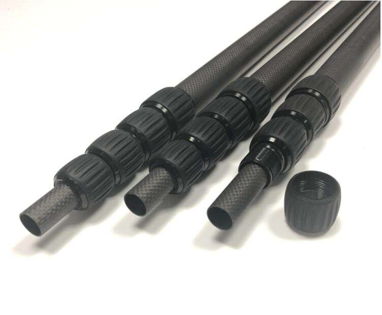 Multipurpose twist lock aluminum telescopic tube with optional custom accessories manufacture