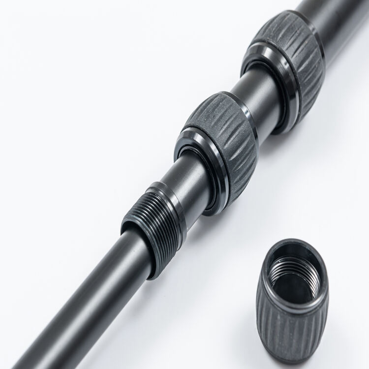 Multipurpose twist lock aluminum telescopic tube with optional custom accessories details