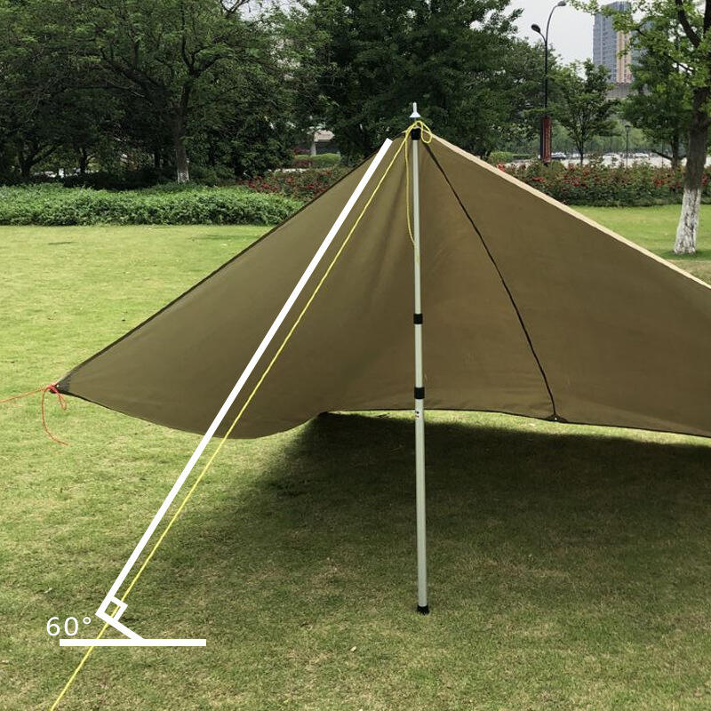 2.3m Outdoor Aluminum Adjustable Tent Pole Upgrade factory