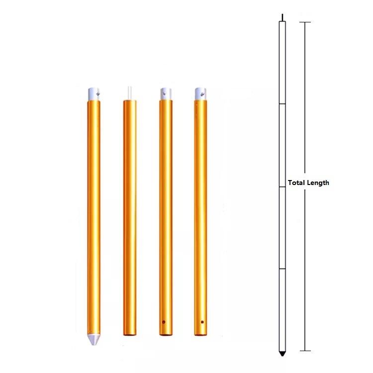 Multipurpose twist lock aluminum telescopic tube with optional custom accessories details