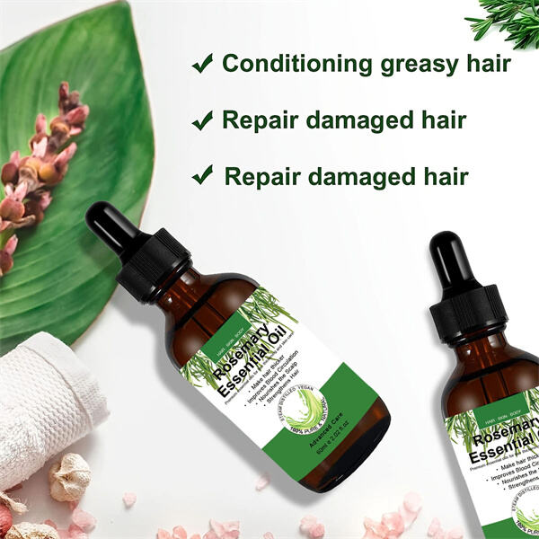 Introduce natural shine to your hair with rosemary oil