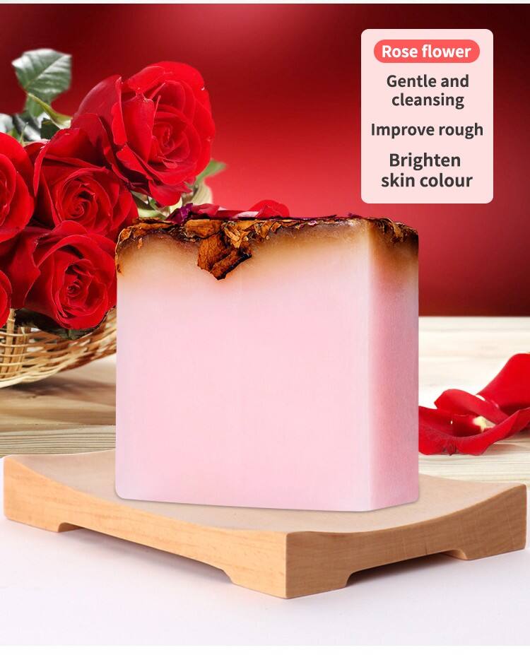 Rose essential oil handmade soap manufacture