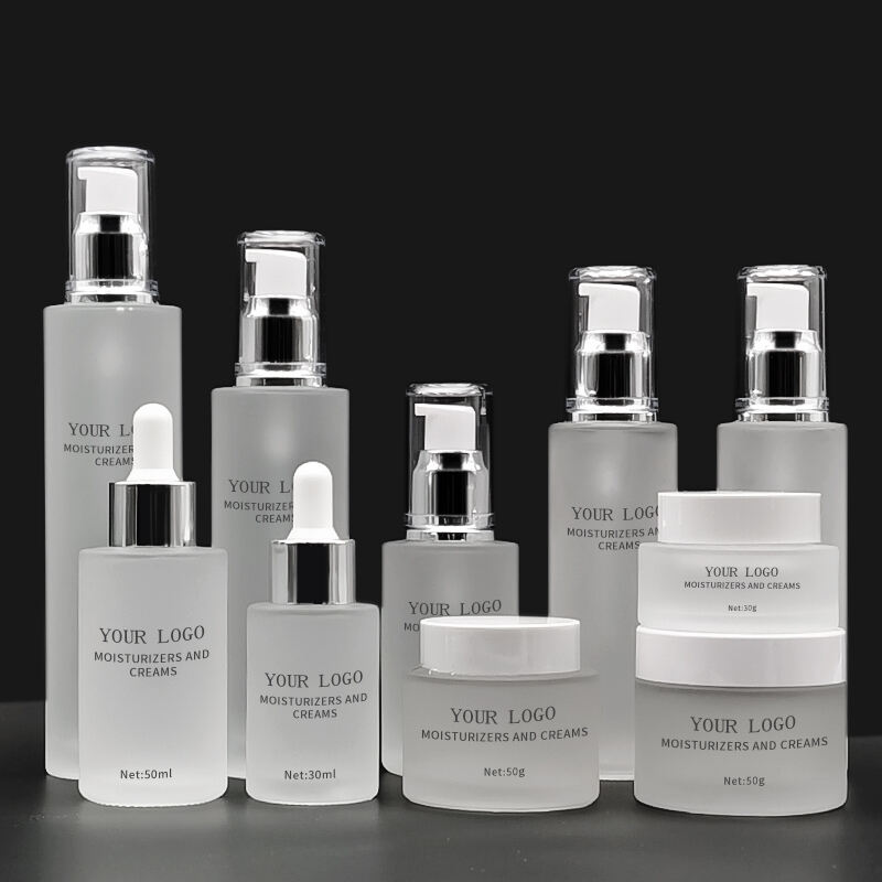 What decoration could we make on cosmetic glass bottle