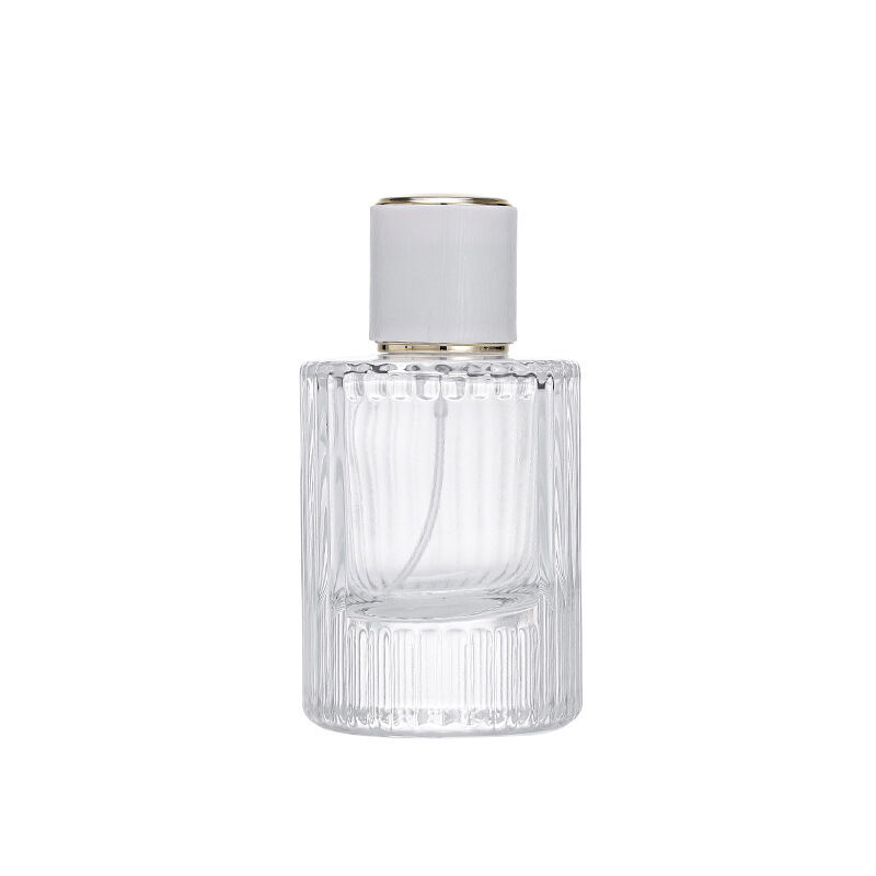 Transparent gestreifter Feinnebel-Spray-Flasche für Parfüm und Lotion, Subflasche HY-196