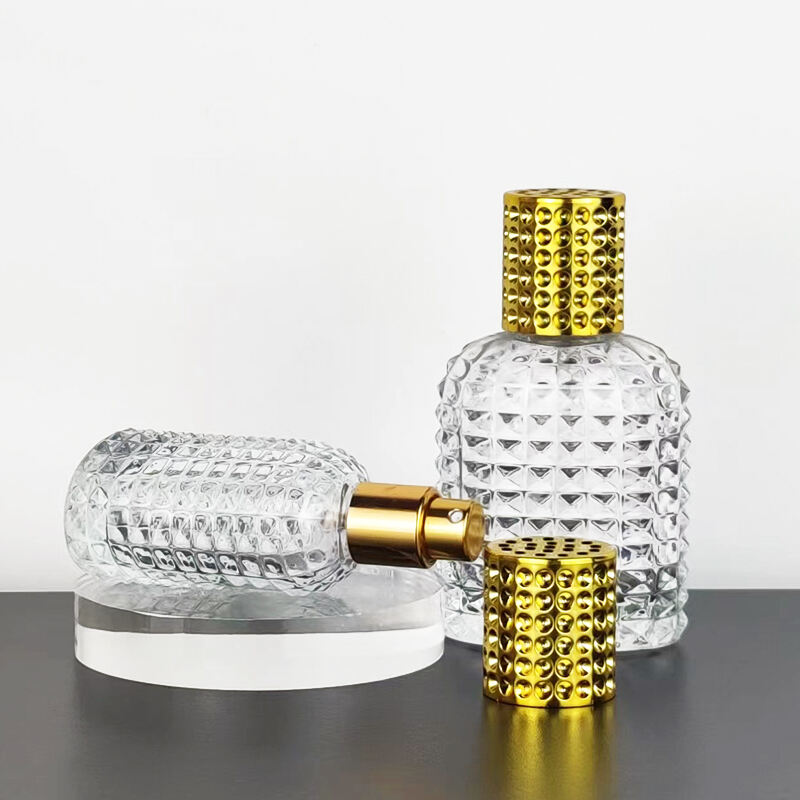 Eindeutige Vintage-Glasparfumflakons Parfumflakon mit Pumpe HY-193