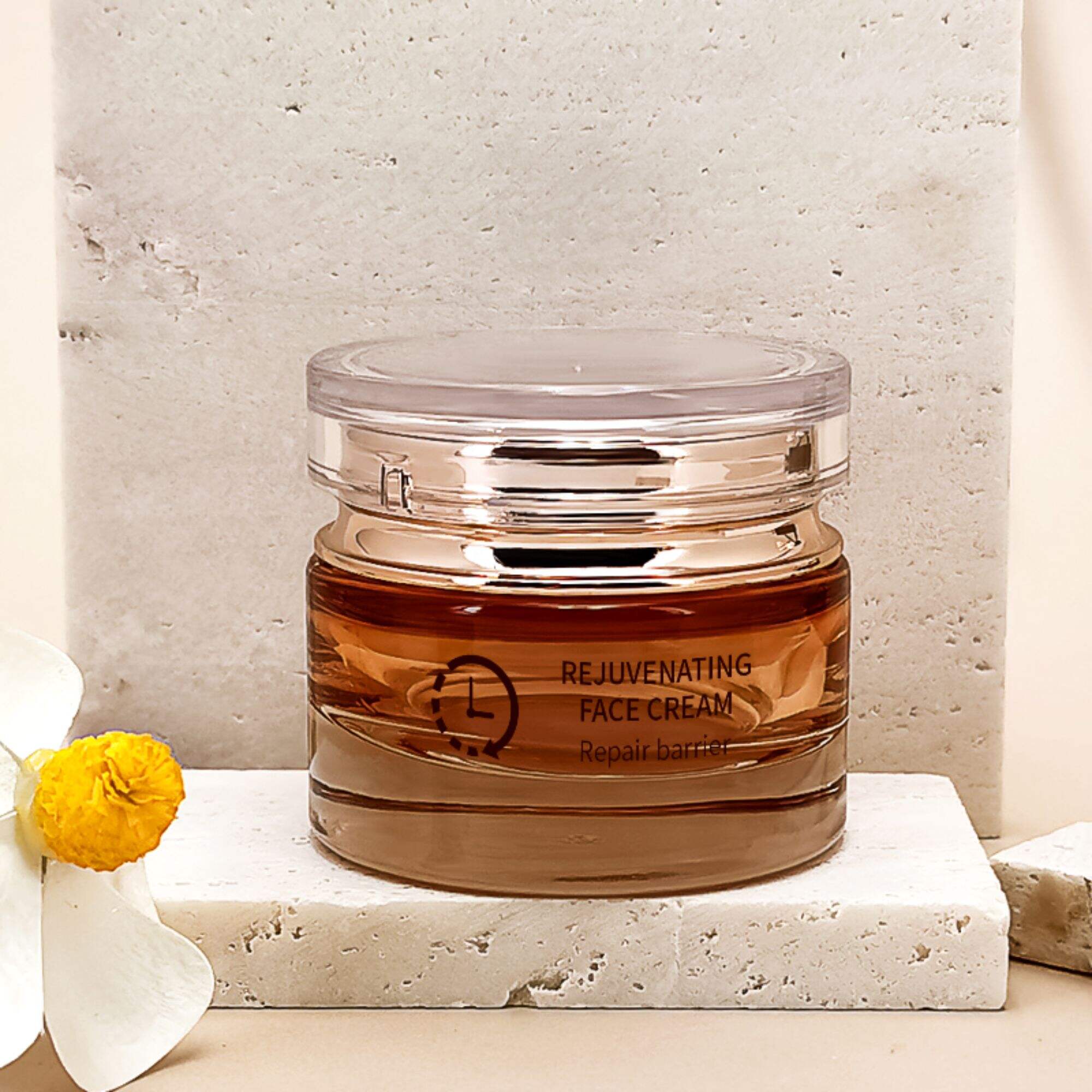 Hochwertige 1oz 20g 50g Glasdose maßgeschneidertes Glasflaschenset HY-2360