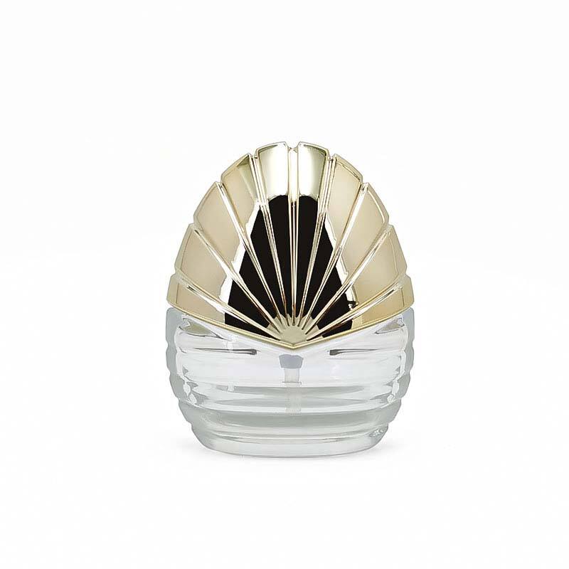 Glass Bottle Cosmetic clear packaging with screw lid HY-1866