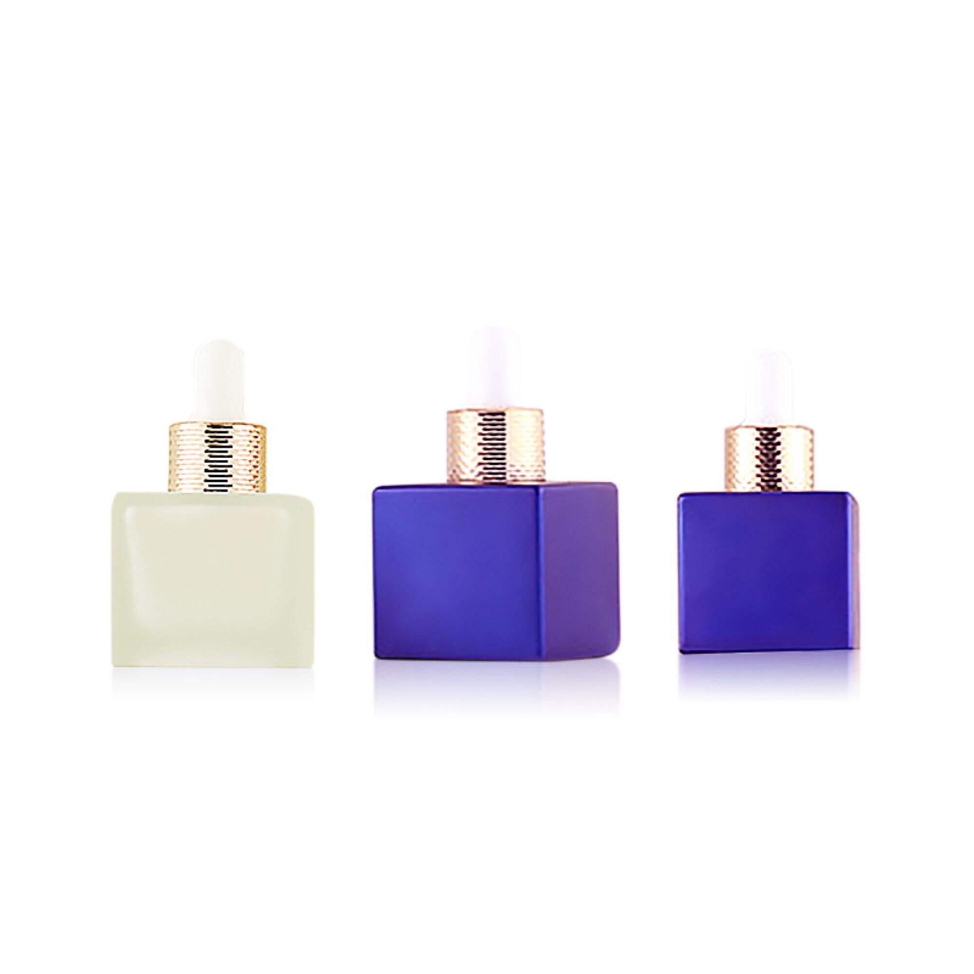Mini Quadratisch 30ml Glasessenz-Tropfen-Kosmetikverpackung HY-70610
