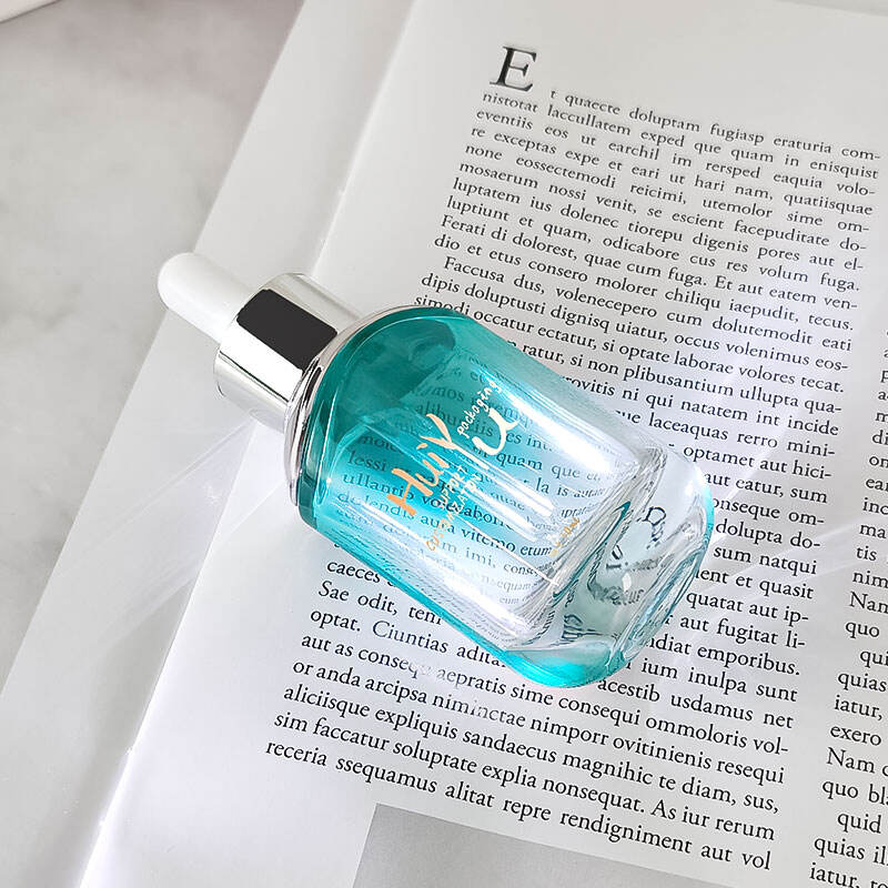 Clear Serum Glass Empty Dropper Essential Oil Bottle Cosmetic Packaging HY-1815