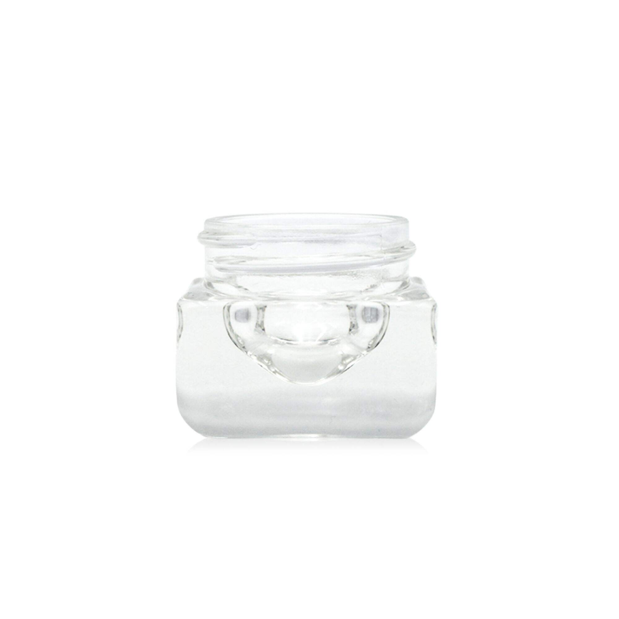 Kleine durchsichtige Cremeflasche Glasverpackung HY-1806