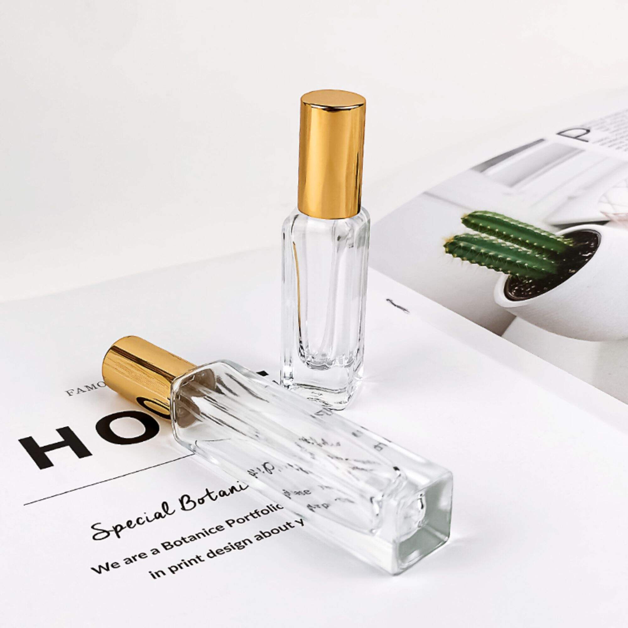 Schlanke Mini-Parfümflasche leer portabler Sprührohr HY-P314