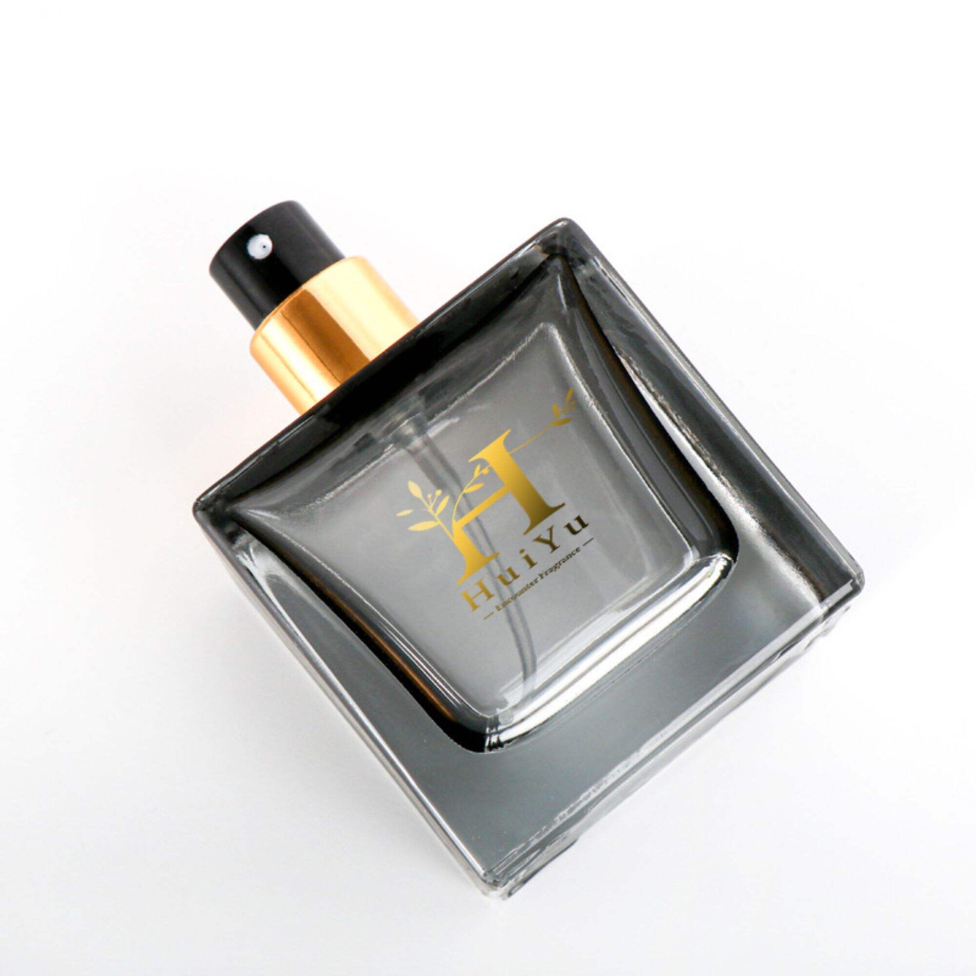 Quadratische Sprühflasche Glasduftstoff-Auflockerer Verpackung HY-225