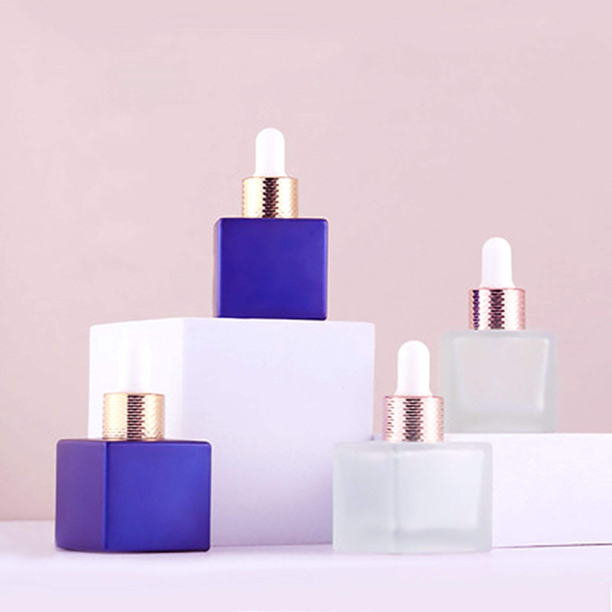 Mini Quadratisch 30ml Glasessenz-Tropfen-Kosmetikverpackung HY-70610