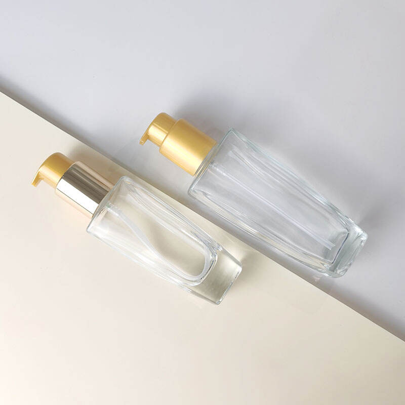 Glasflasche Kosmetik mit Plastikflaschenverschluss HY-1837