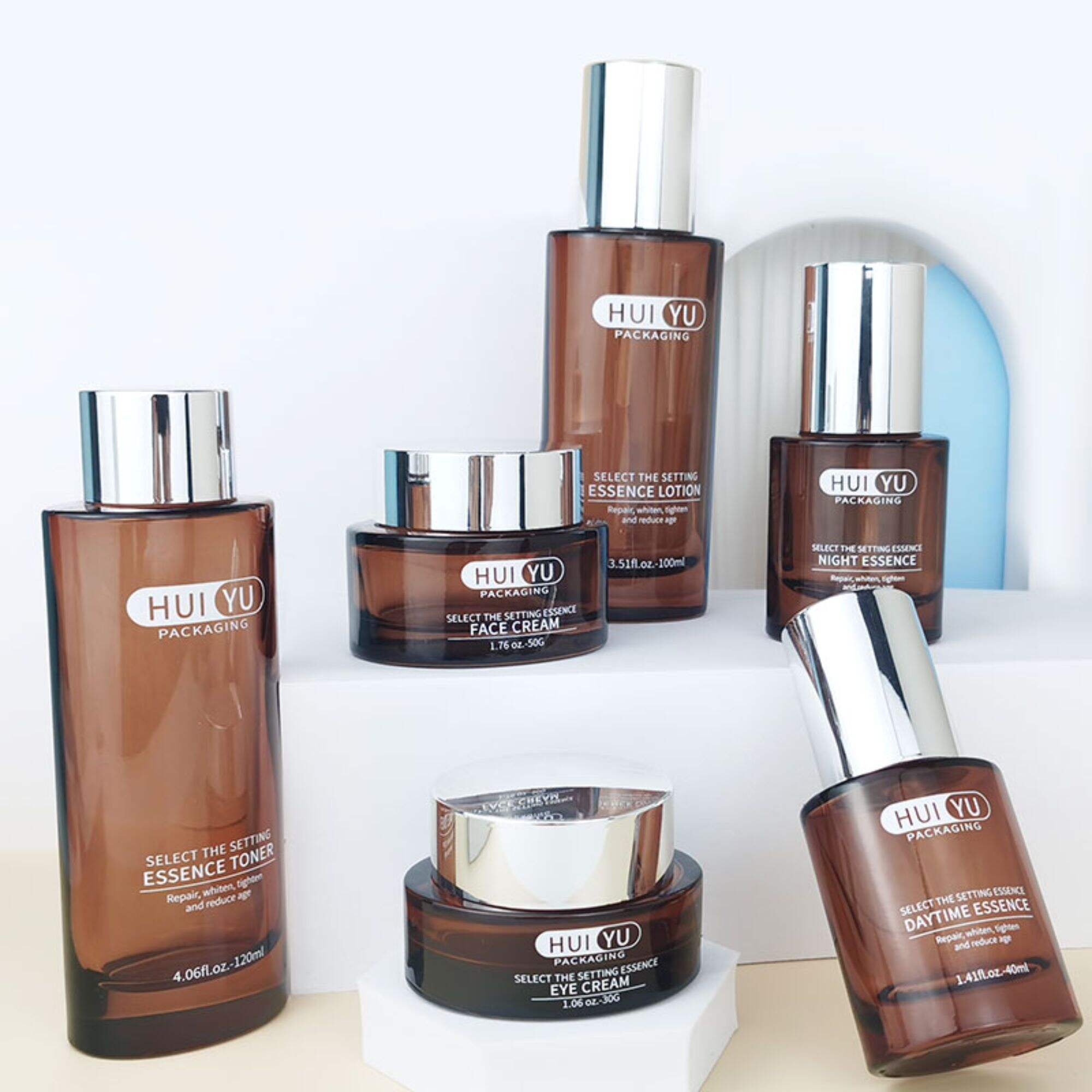 Skin care packaging containers luxury toner bottle set HY-2399