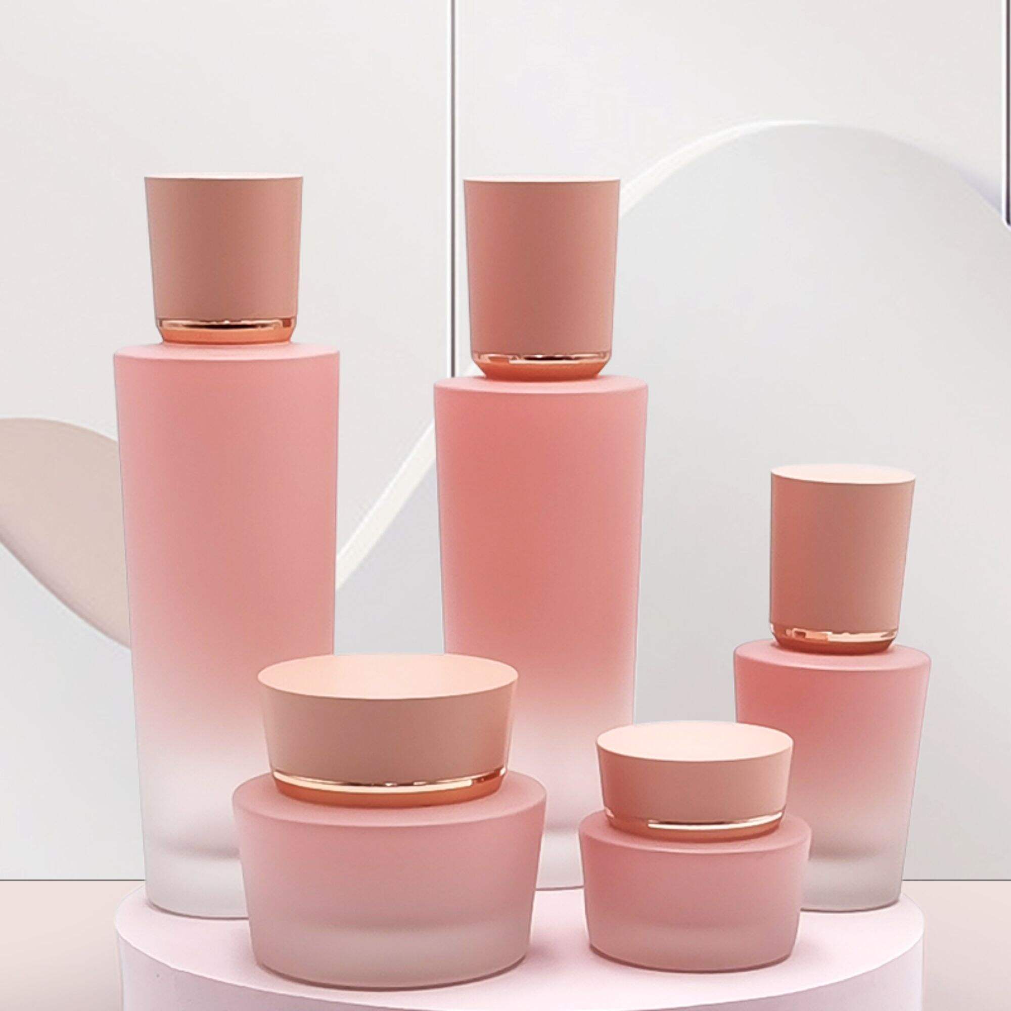 Kosmetik maßgeschneiderte Verpackung Hautpflegeöl Glasflaschen Set HY-2361