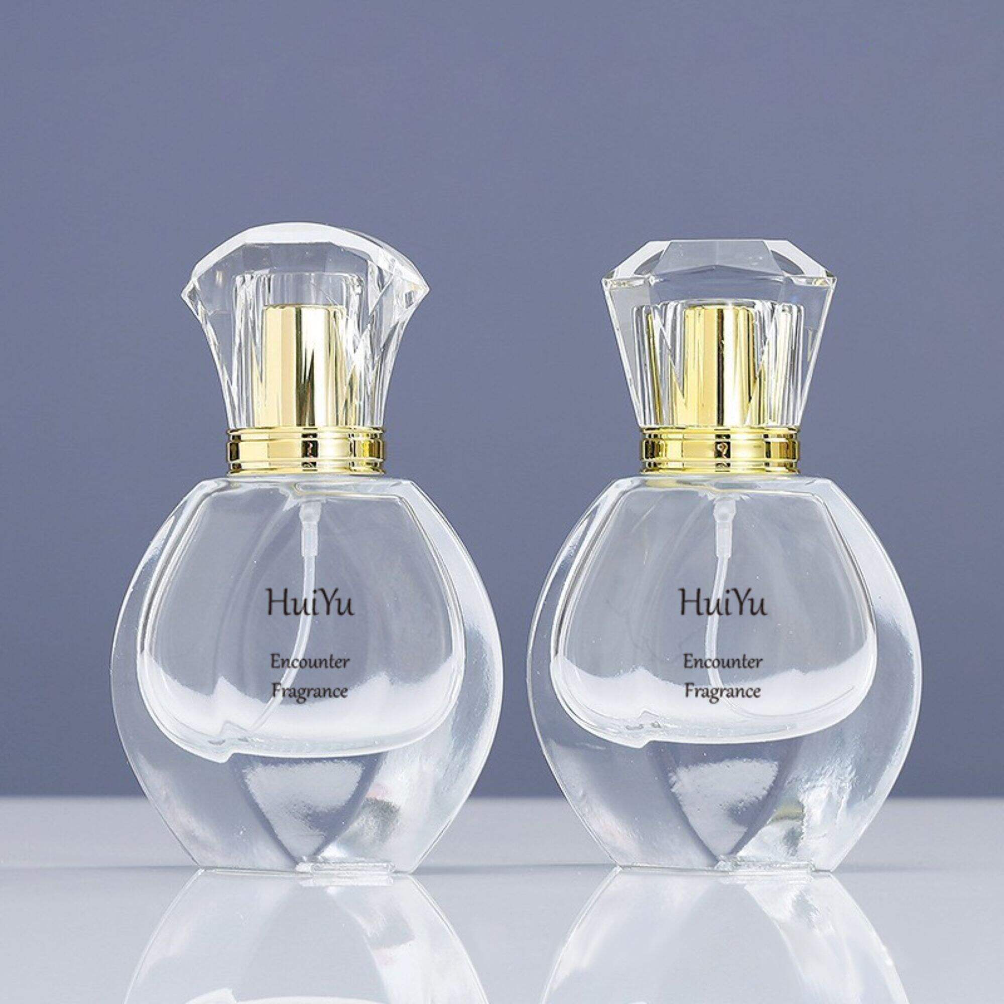 Transparente Mini Parfümflaschen Dicke Boden Leere Flasche HY-209