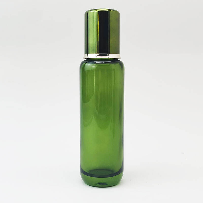 Grüne ovale Hautpflegeverpackungsflasche HY-1844