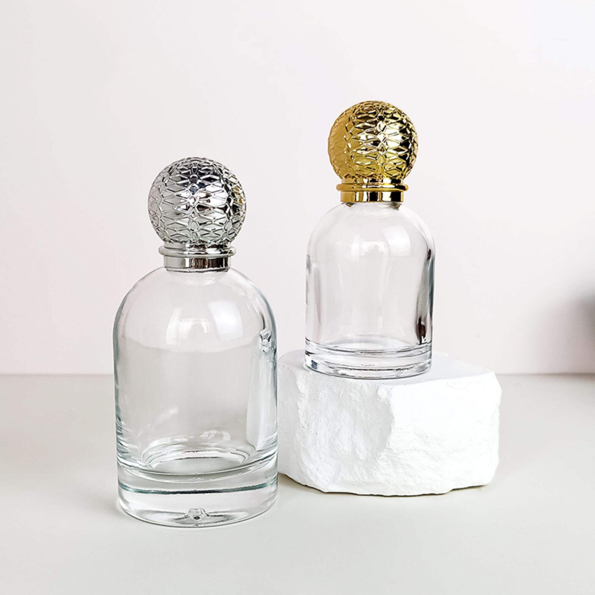 Neues Design Transparent 30Ml 50Ml 100Ml Glas Duftfläschchen HY-P306