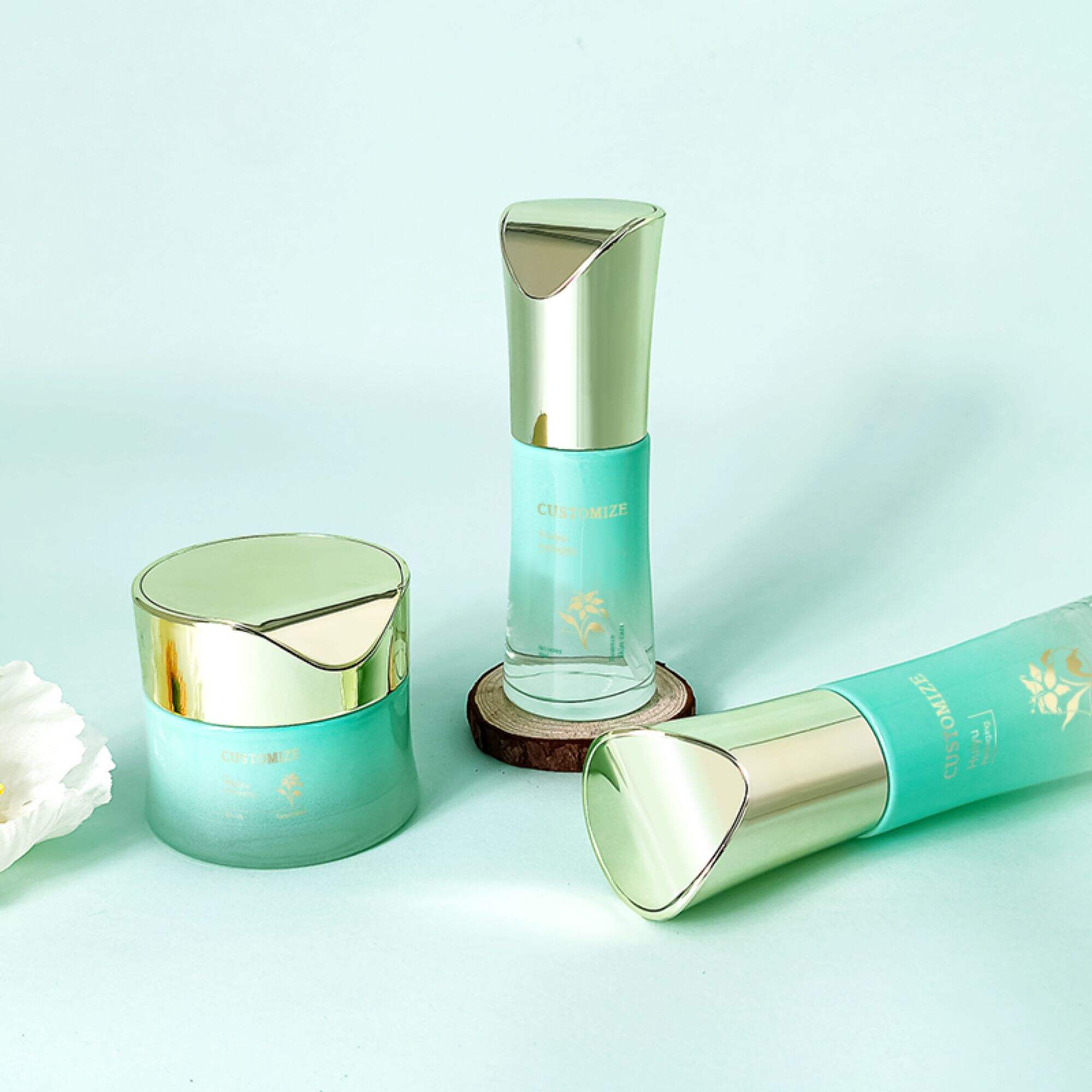 Vorrat Kosmetikglas Cyan Speicherpacking HY-2315