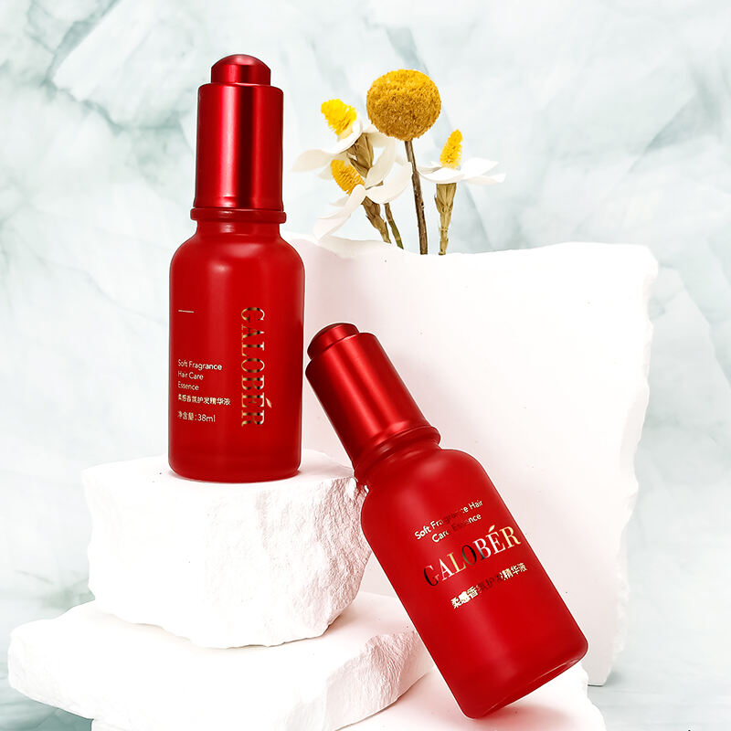 High Quality Glass Dropper Serum Pure Red Essential Oil Empty Bottle With pipette HY-1869