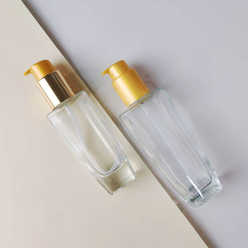 Glasflasche Kosmetik mit Plastikflaschenverschluss HY-1837